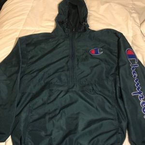 Blue champion windbreaker!!